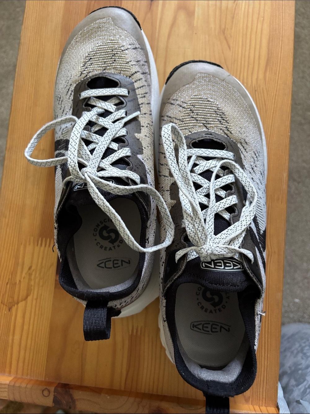 KEEN Explore Knit Gray & Black Athletic Shoes